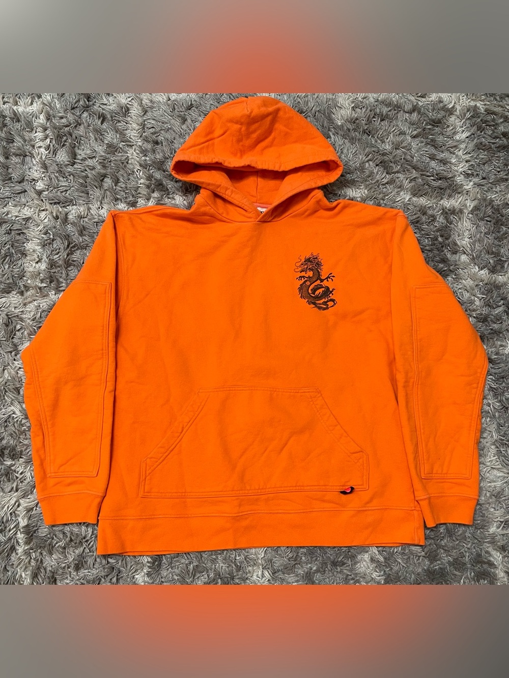 Unless Collective Orange Dragon Graphic Pullover Hoodie